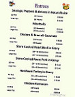 Hawk's Corner Deli menu