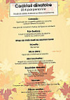 Harris Traiteur menu