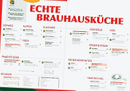 Vulkan Brauerei menu