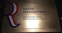 Le Tivoli menu