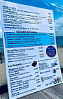 Snack De La Plage menu