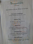 Burggaststatte menu