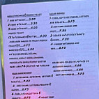 Sunset Landing Luncheonette menu