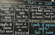 Le Cardinal menu