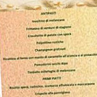 Agriturismo Alpa menu