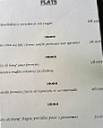 La Vieille Auberge menu