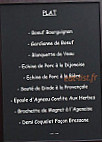 L'auberge Du Lac menu