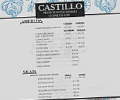 Castillo Fresh Seafood Market menu