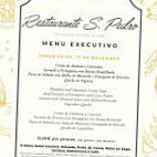 São Pedro menu