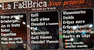 La Fabbrica menu