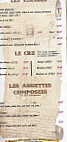 Gargantua Biscarrosse menu