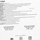 Le Comptoir Italien menu