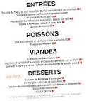 Les Hirondelles menu