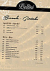 Bellini menu