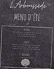 L'arboussède menu