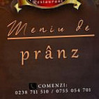 Pik-nik Buzau menu