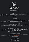 Pizzeria Le Cendrillon menu