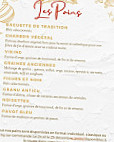 L'oru Biancu menu