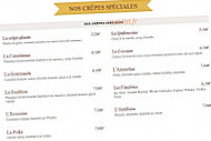 Crêperie Le Vorlen menu