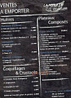 La Perle De L'ecailler menu