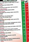 La Cabane à Pizza menu