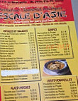 Escale D' Asie menu