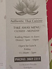 Thai Sandgate menu