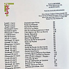 La Fabrique menu