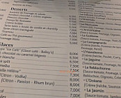 La Goëlette menu