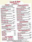 Luck E Star Diner menu