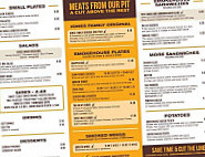 Sam Jones Barbecue menu