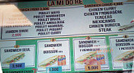 La Mi Doré menu