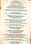 Harris Traiteur menu