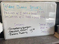 Sue's Kitchen menu