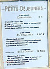 La Boulangerie Des Arènes menu