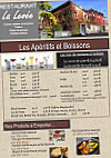 Logis La Levee menu