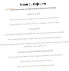 Le Pavé D'auge menu