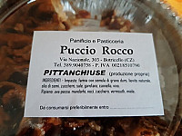 Panificio Puccio menu