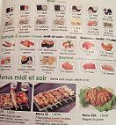 Tanoshi menu