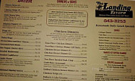 Landing Tavern menu