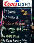 Molly's Eatery Drinkery menu