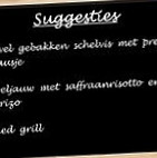 De Kleine Waarheid menu