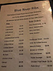 Blue River Ribs menu