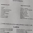 Casa Antonio Goyán menu