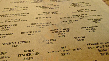 Martha's Restaurant menu