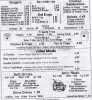 Dairy Isle menu