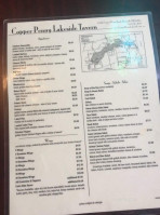 Copper Penny Lakeside menu