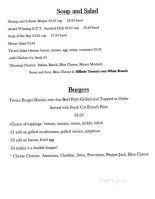 Hillside Tavern, Llc menu