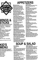 Mantua Corners Grille menu