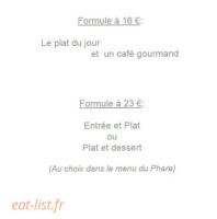 L' écume Des Jours menu